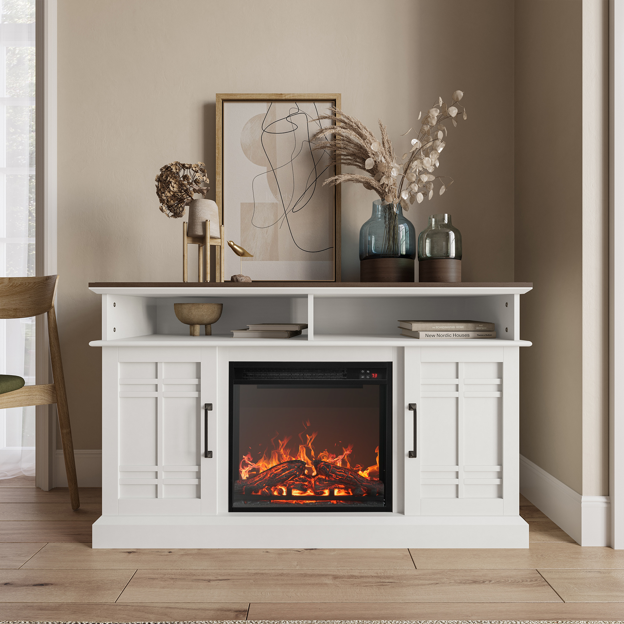 Console For Tvs Up To 50" W/ 18" Fireplace