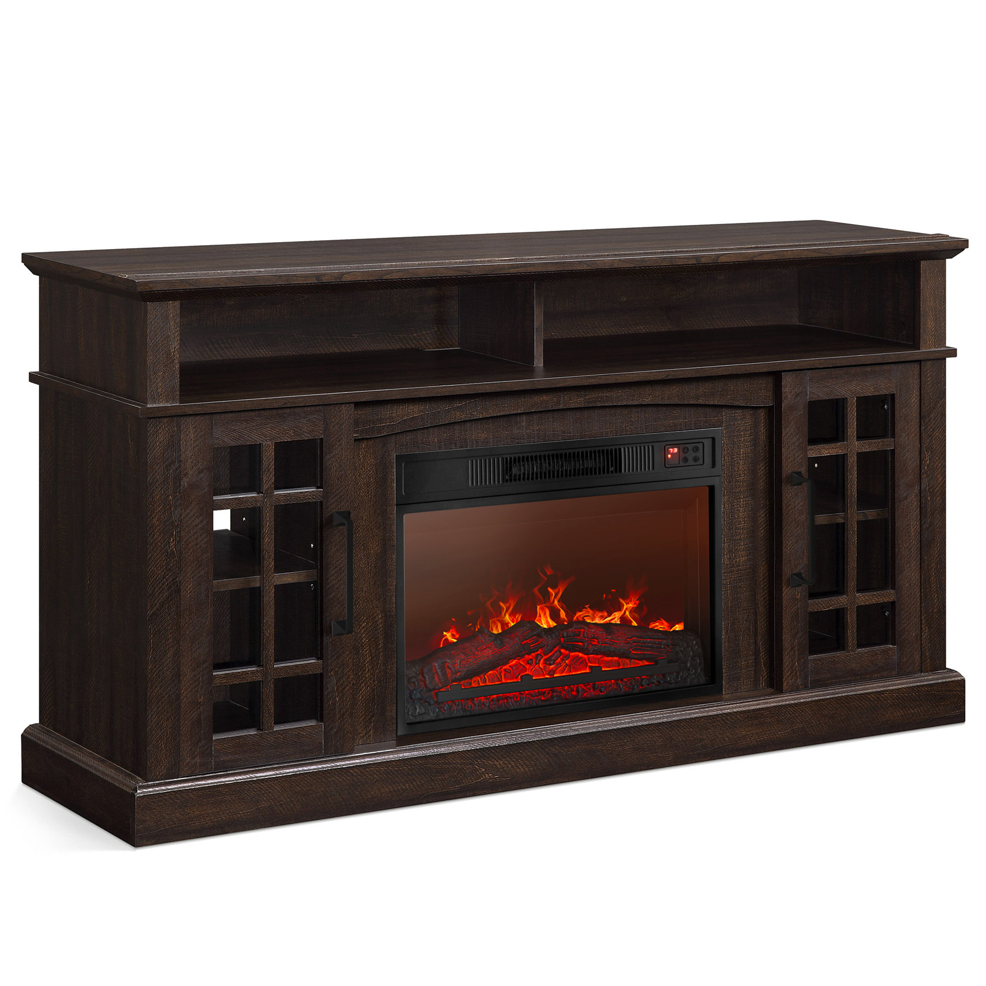 58" TV Stand Console For TVs up to 65" w/ 23" Fireplace - Picture 21 of 55