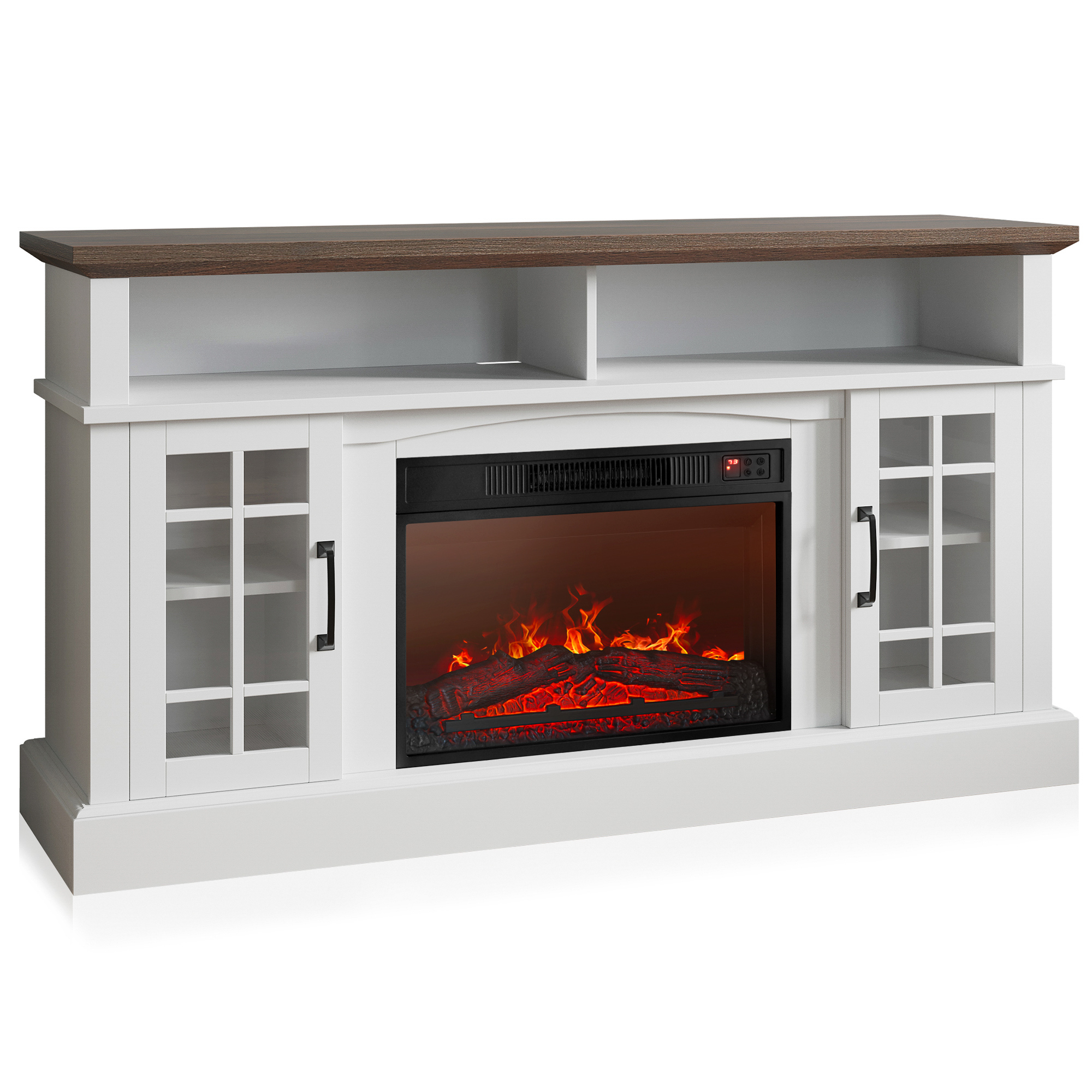 58" TV Stand Console For TVs up to 65" w/ 23" Fireplace - Picture 55 of 55