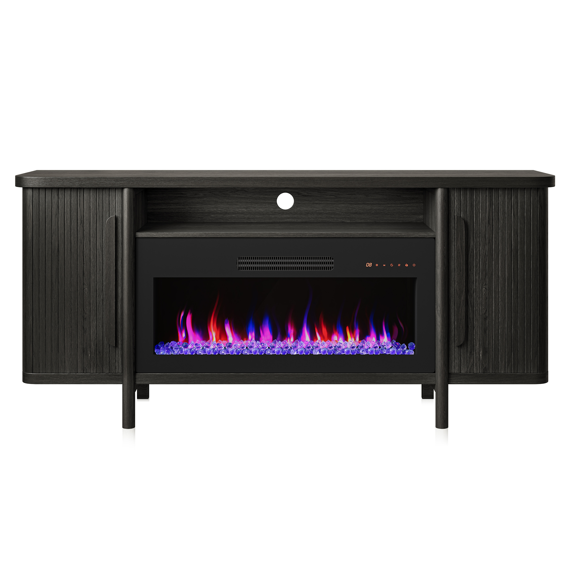 66" TV Stand with 36" Electric Fireplace, Console Table for TVs up to 75" - Picture 20 of 20