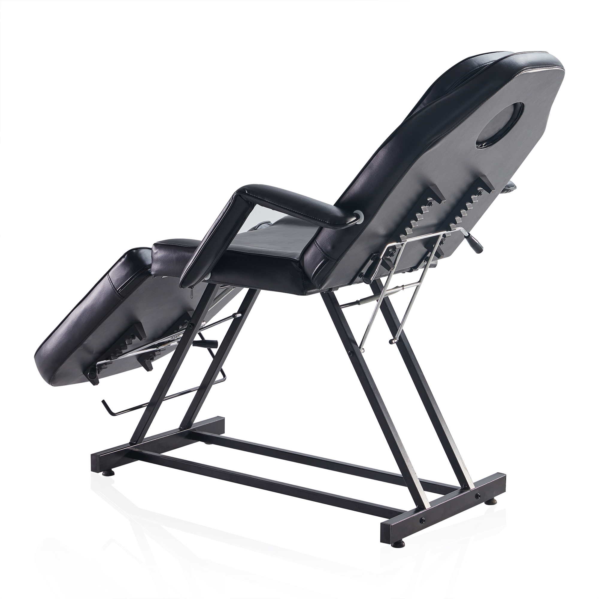 Adjustable Facial Bed Table Massage Chair Beauty Spa Tattoo Beauty Salon, Black