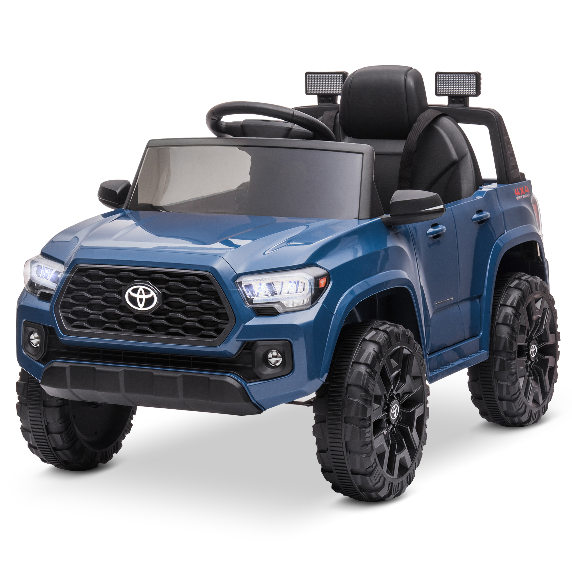 Kidzone 12V Ride-On Truck, Battery Powered Car for Kids - Blue