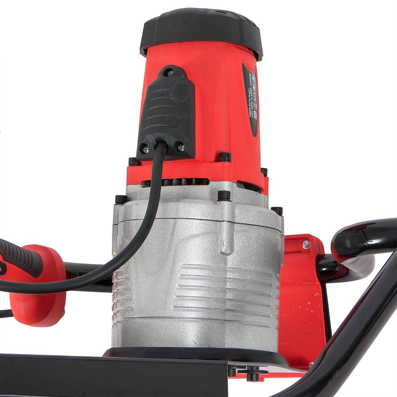 1200W Electric Earth Auger 110V 1.6HP Post Hole Digger Soil Ice w/ 4