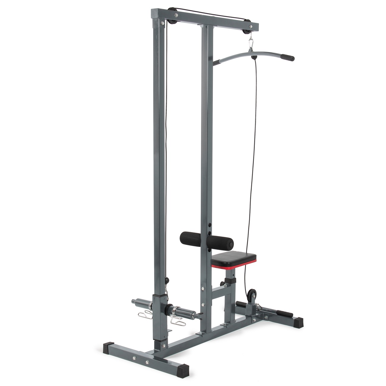 MultiFunction Pro Lat Pulldown Machine w/ Low Row Bar Cable Fitness Station Gym eBay