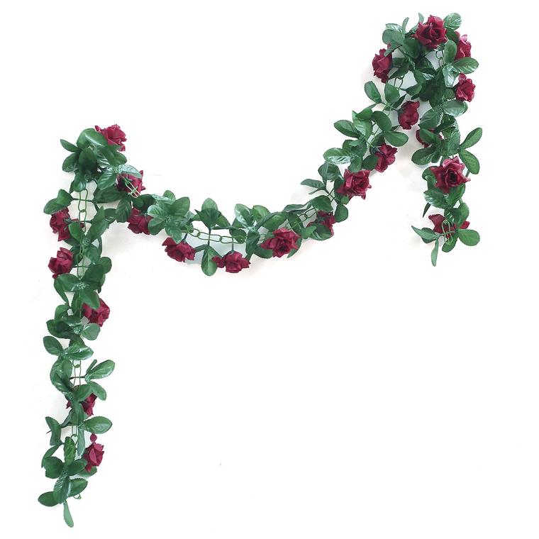 6 feet 3D Chain GARLAND SILK ROSES Wedding FLOWERS Bouquets Party Home Decor - Picture 15 of 39