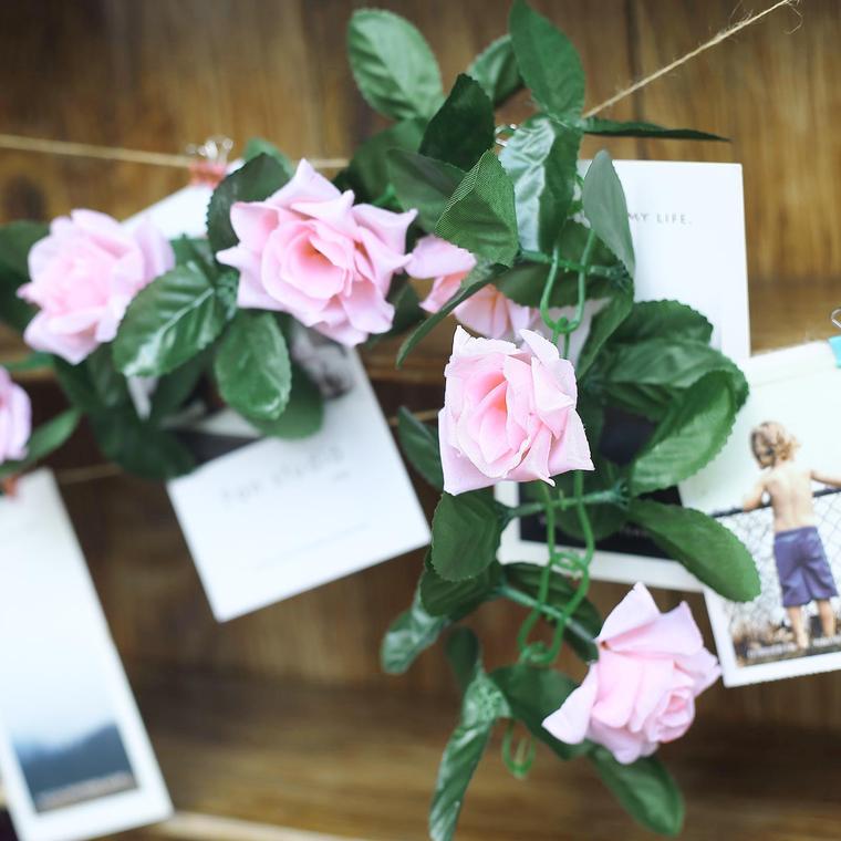 6 feet 3D Chain GARLAND SILK ROSES Wedding FLOWERS Bouquets Party Home Decor - Picture 24 of 39