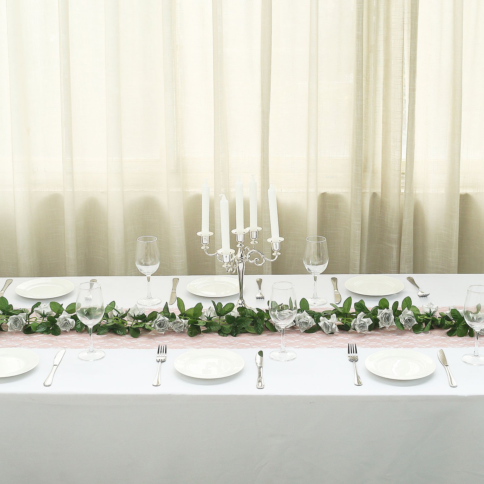 6 feet 3D Chain GARLAND SILK ROSES Wedding FLOWERS Bouquets Party Home Decor - Picture 35 of 39