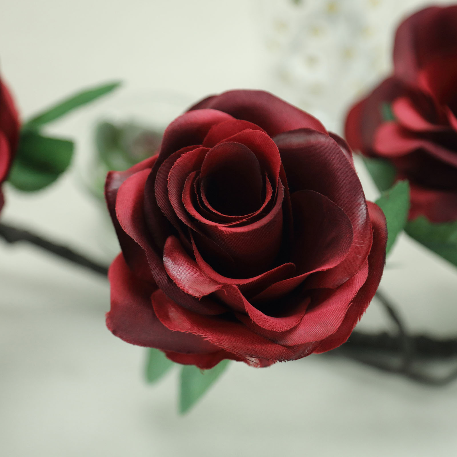 6 feet Garland Silk Rose Flowers Leaves Wedding Party Decorations Home Supplies - Picture 36 of 38