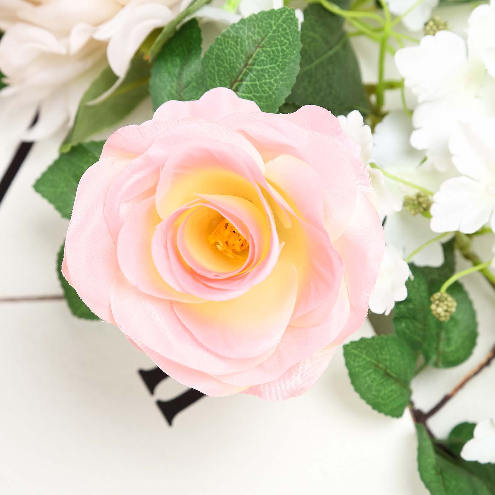 6 feet Garland Silk Rose Flowers Leaves Wedding Party Decorations Home Supplies - Picture 18 of 38