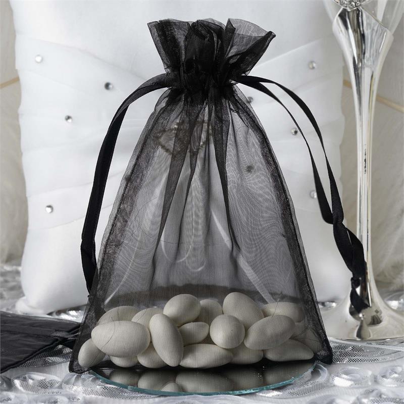 100 pcs 5x7 inch ORGANZA BAGS Pouches - Wedding FAVORS Drawstring Gift Packaging - Picture 3 of 98