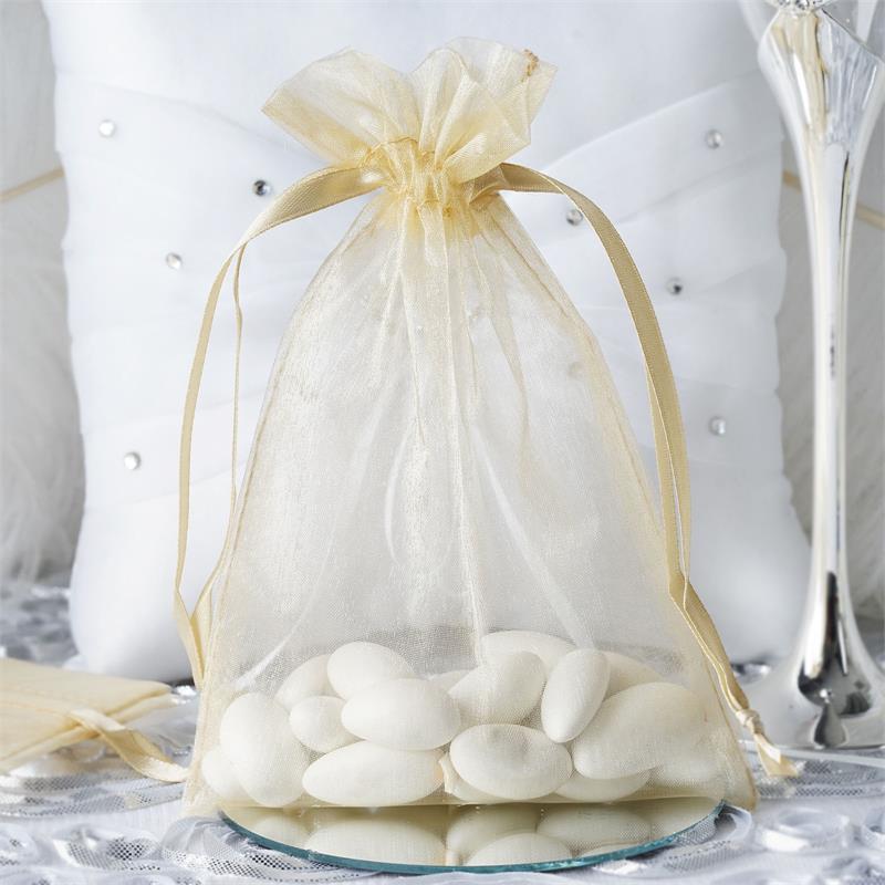 100 pcs 5x7 inch ORGANZA BAGS Pouches - Wedding FAVORS Drawstring Gift Packaging - Picture 23 of 98