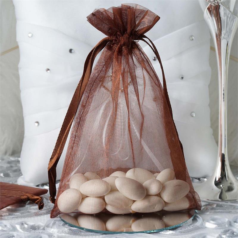 100 pcs 5x7 inch ORGANZA BAGS Pouches - Wedding FAVORS Drawstring Gift Packaging - Picture 28 of 98