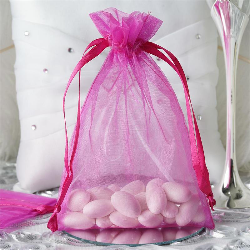 100 pcs 5x7 inch ORGANZA BAGS Pouches - Wedding FAVORS Drawstring Gift Packaging - Picture 33 of 98
