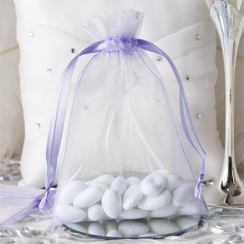 100 pcs 5x7 inch ORGANZA BAGS Pouches - Wedding FAVORS Drawstring Gift Packaging - Picture 46 of 98