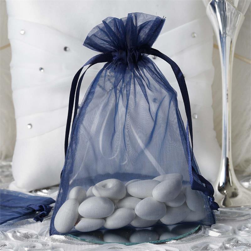 100 pcs 5x7 inch ORGANZA BAGS Pouches - Wedding FAVORS Drawstring Gift Packaging - Picture 56 of 98