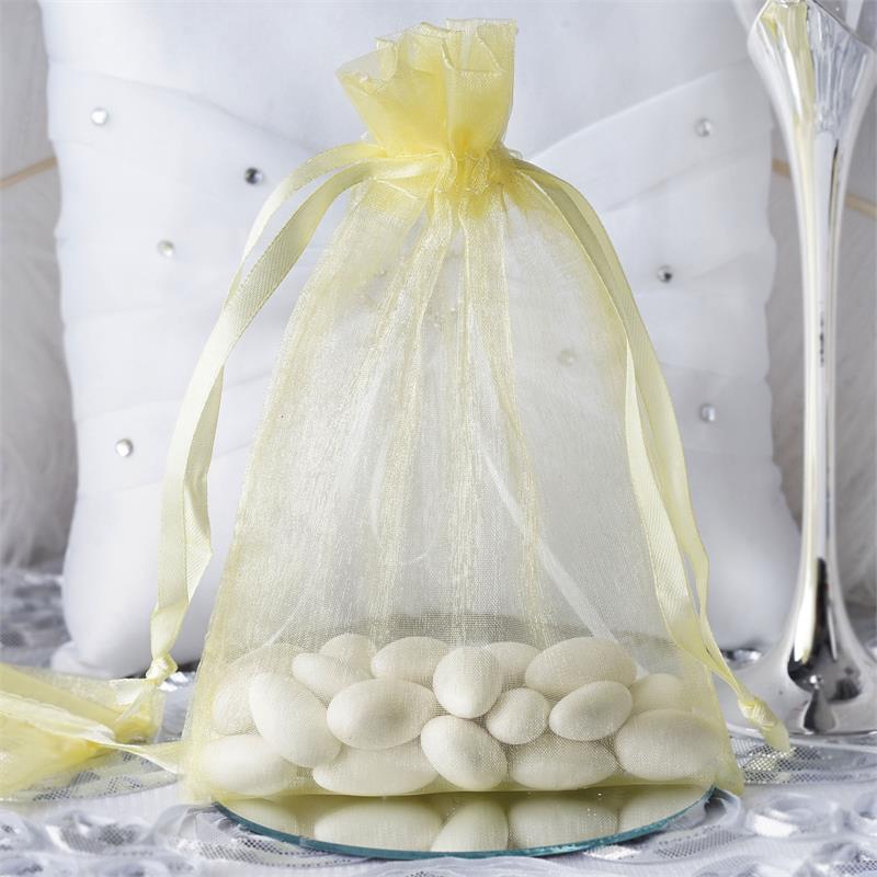 100 pcs 5x7 inch ORGANZA BAGS Pouches - Wedding FAVORS Drawstring Gift Packaging - Picture 94 of 98