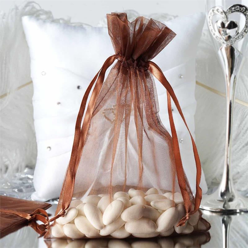 100 pcs 6x9 inch ORGANZA Fabric BAGS - Wedding FAVORS Drawstring Gift Pouch - Picture 11 of 71