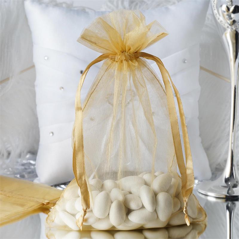 100 pcs 6x9 inch ORGANZA Fabric BAGS - Wedding FAVORS Drawstring Gift Pouch - Picture 26 of 71