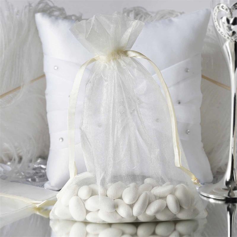 100 pcs 6x9 inch ORGANZA Fabric BAGS - Wedding FAVORS Drawstring Gift Pouch - Picture 34 of 71