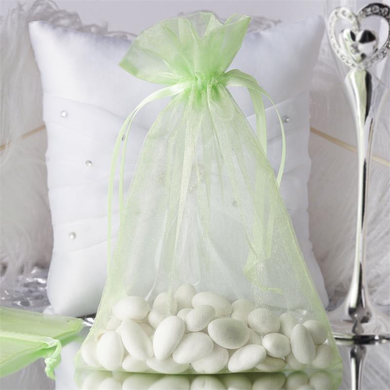 100 pcs 6x9 inch ORGANZA Fabric BAGS - Wedding FAVORS Drawstring Gift Pouch - Picture 42 of 71
