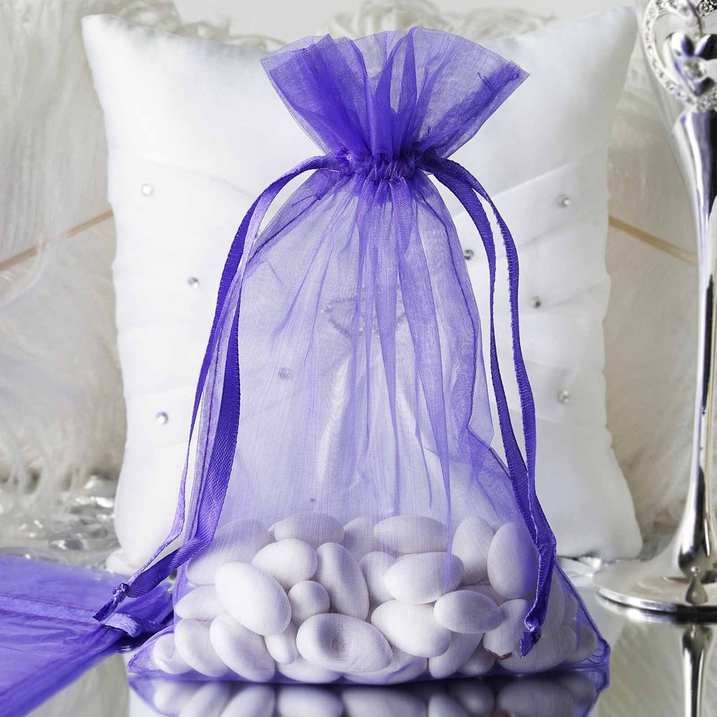 100 pcs 6x9 inch ORGANZA Fabric BAGS - Wedding FAVORS Drawstring Gift Pouch - Picture 50 of 71
