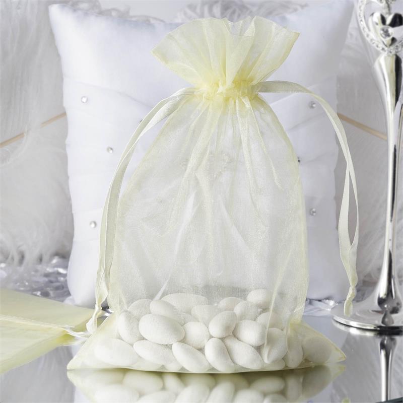 100 pcs 6x9 inch ORGANZA Fabric BAGS - Wedding FAVORS Drawstring Gift Pouch - Picture 65 of 71