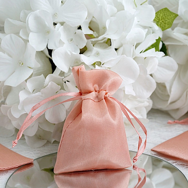60 pcs 3x4 inch SATIN Drawstring FAVOR BAGS - Wedding Gift Pouches Packaging - Picture 23 of 87