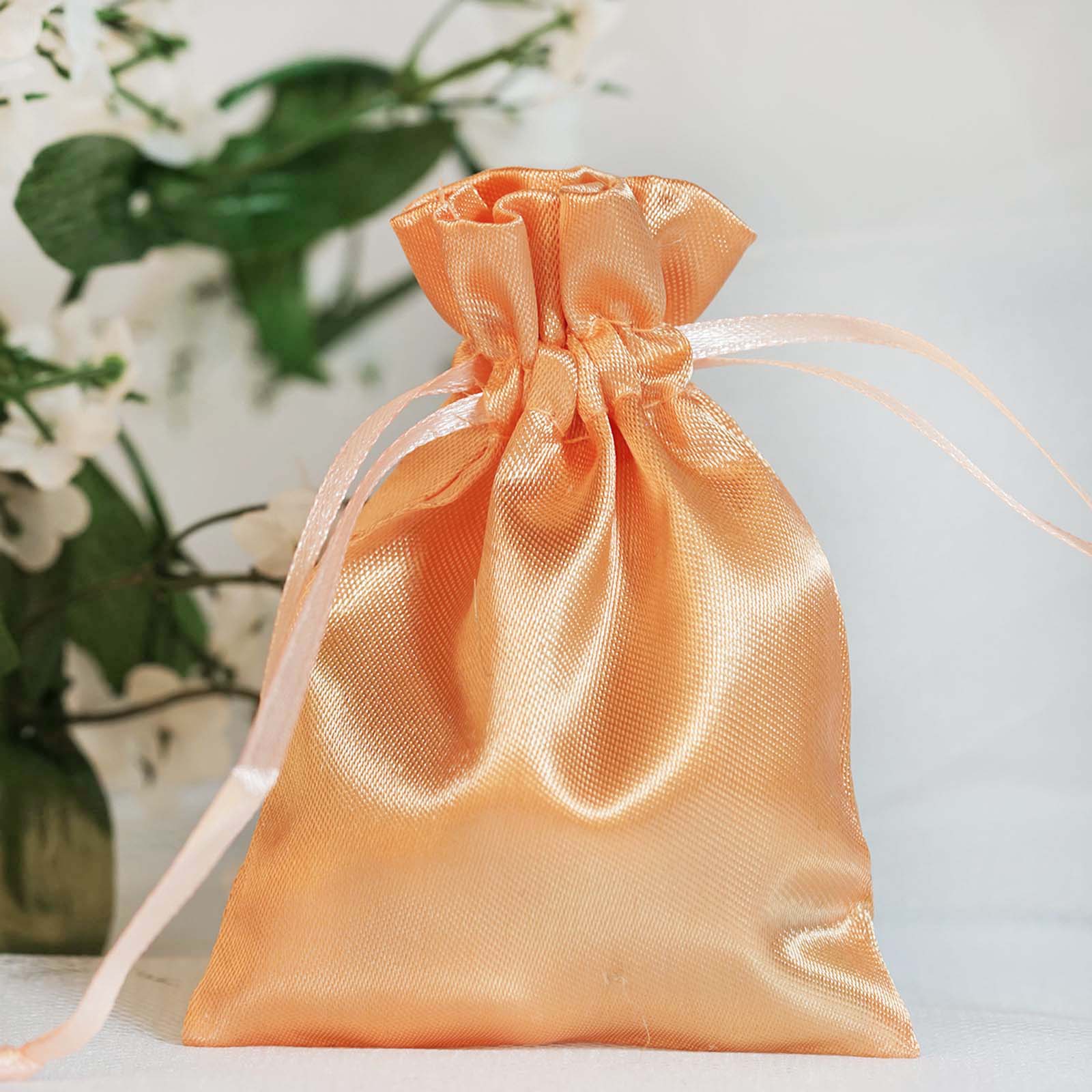 60 pcs 3x4 inch SATIN Drawstring FAVOR BAGS - Wedding Gift Pouches Packaging - Picture 43 of 87