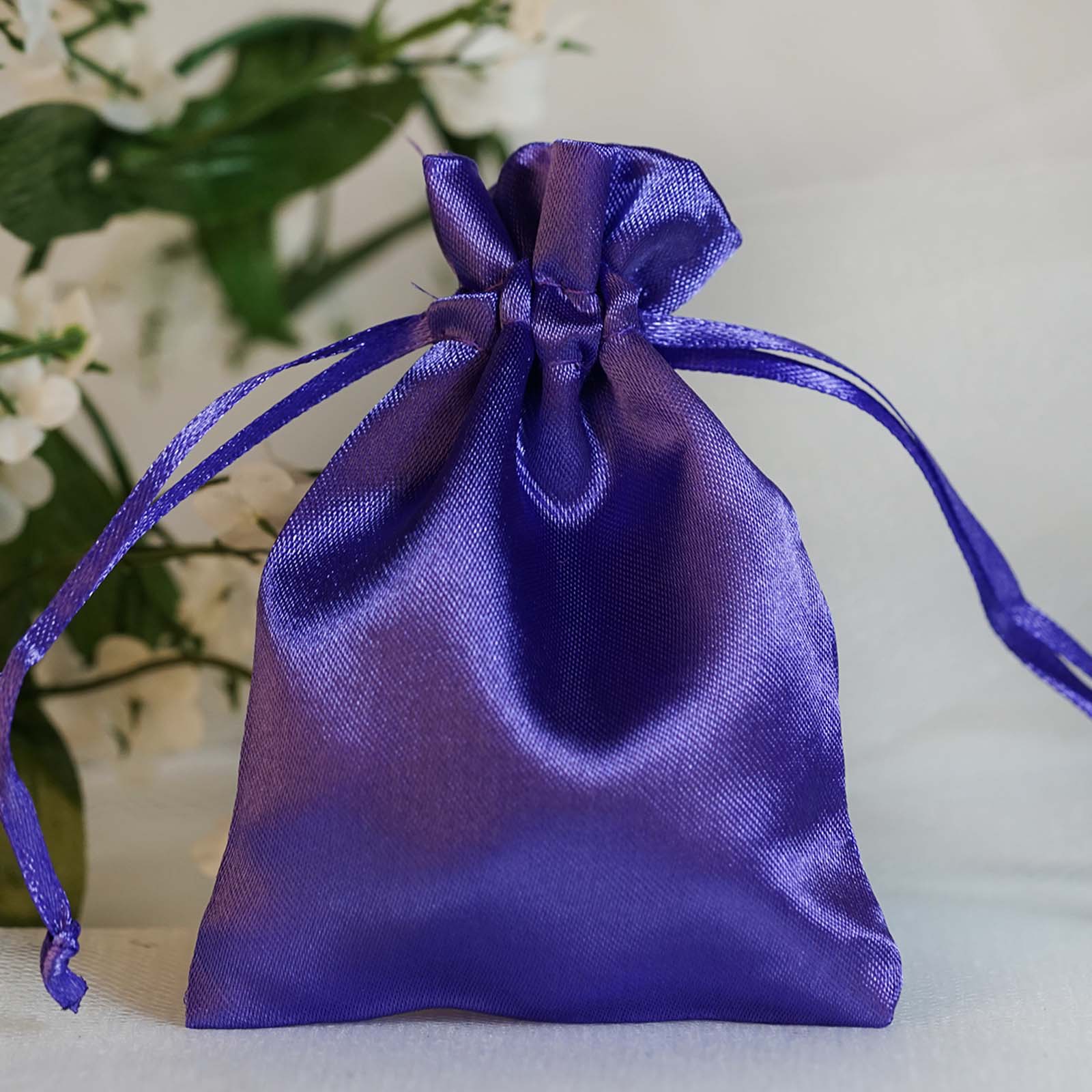60 pcs 3x4 inch SATIN Drawstring FAVOR BAGS - Wedding Gift Pouches Packaging - Picture 53 of 87