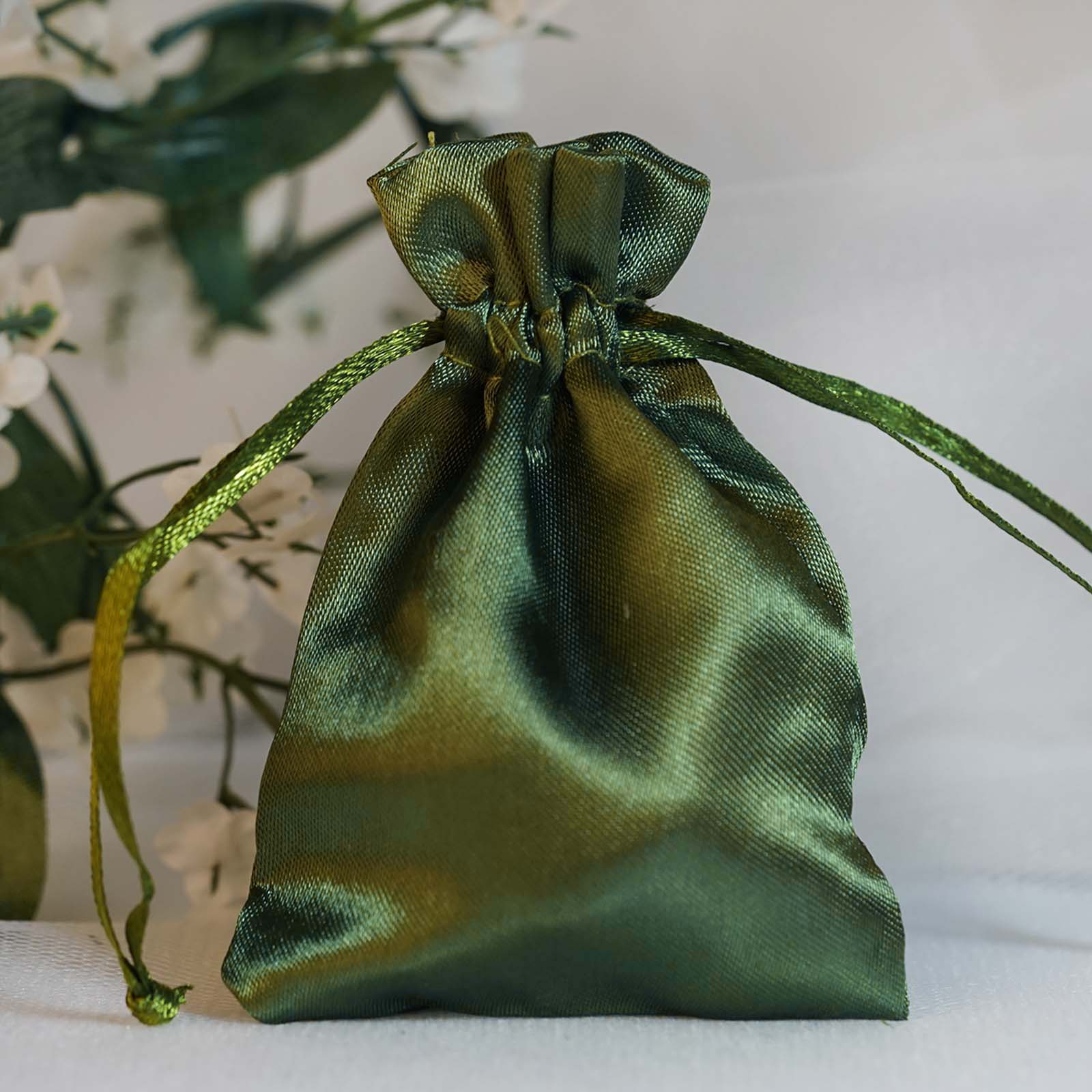 60 pcs 3x4 inch SATIN Drawstring FAVOR BAGS - Wedding Gift Pouches Packaging - Picture 78 of 87