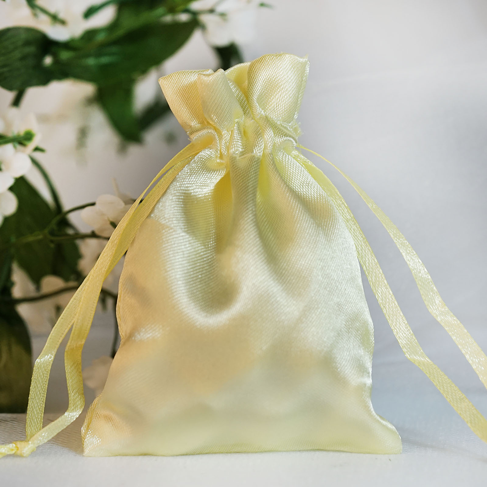 60 pcs 3x4 inch SATIN Drawstring FAVOR BAGS - Wedding Gift Pouches Packaging - Picture 83 of 87
