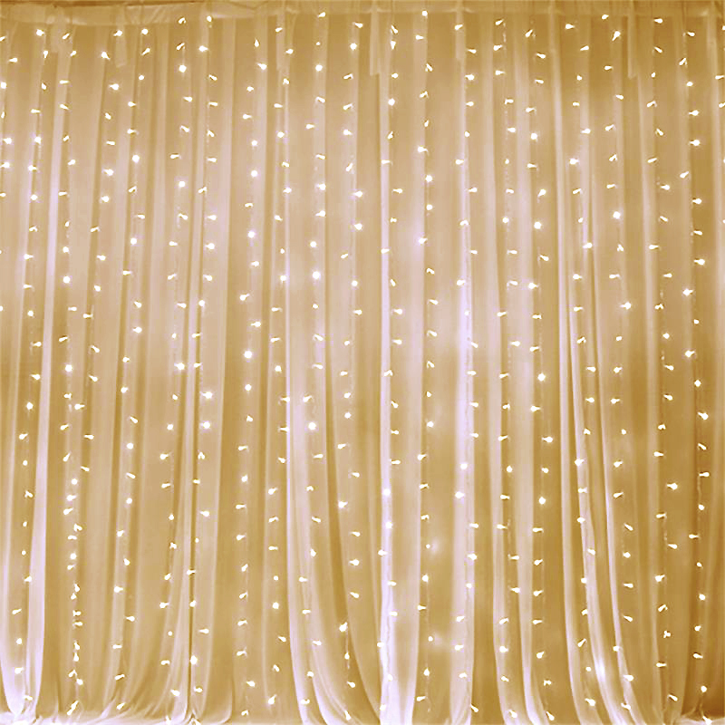 FONDO 18 ft x 9 ft Organza Luces LED Foto Fondo Fiesta Decoraciones OFERTA - Imagen 11 de 13