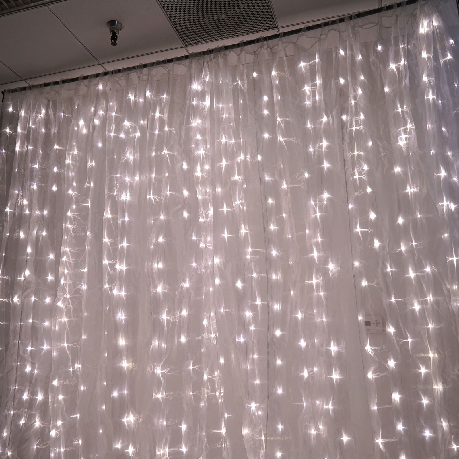 FONDO 18 ft x 9 ft Organza Luces LED Foto Fondo Fiesta Decoraciones OFERTA - Imagen 10 de 13