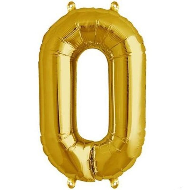 Gold 16″ NUMBER Mylar Foil Balloon Wedding Birthday Party Events Decorations