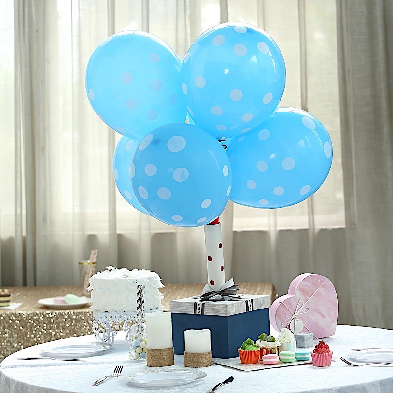 100 pcs Polka Dots 12" Metallic Latex Balloons PARTY DECORATIONS Supplies SALE - Picture 12 of 17