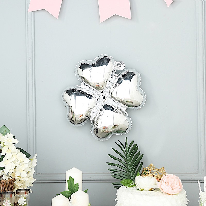 15-Inch wide Clover Mylar Foil Balloons Party Wedding Decorations Supplies - Picture 33 of 38