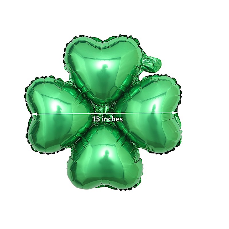 15-Inch wide Clover Mylar Foil Balloons Party Wedding Decorations Supplies - Picture 19 of 38