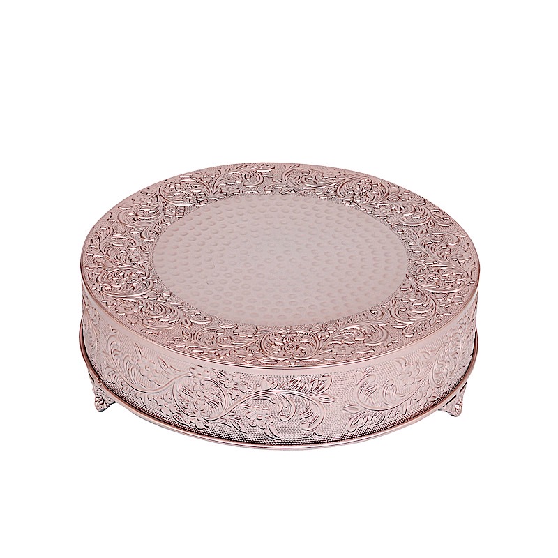 thumbnail 14 - 18-Inch wide Round Embossed Cake Stand Riser Wedding Decorations Supplies SALE