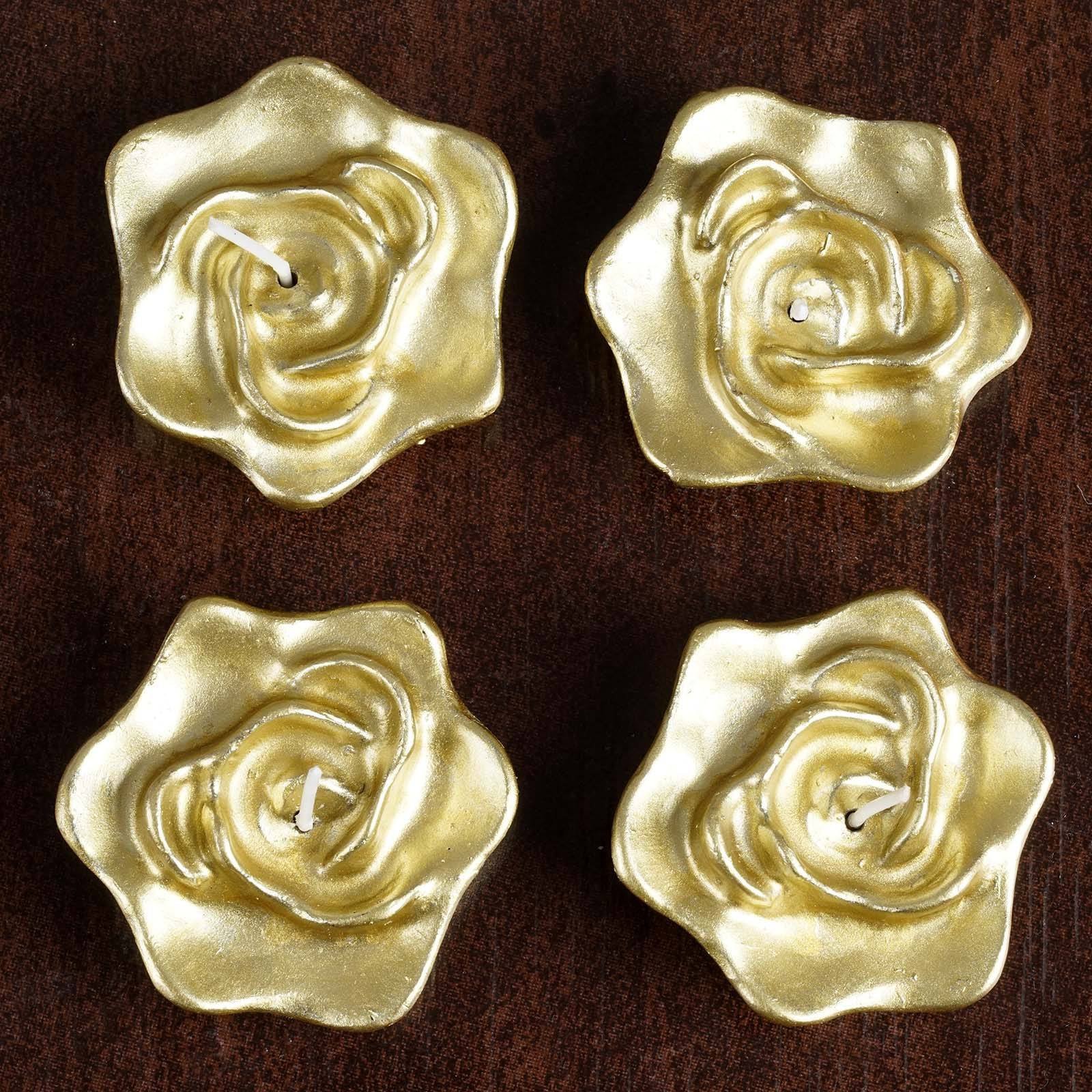 2.5" wide Wedding Roses Flowers Floating Candles Centerpieces Decorations SALE - Picture 10 of 22