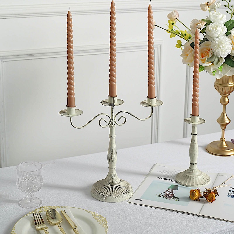 12 Unscented 11 in Long Spiral Premium Wax Taper CANDLES Party Home Decorations - Picture 3 of 82