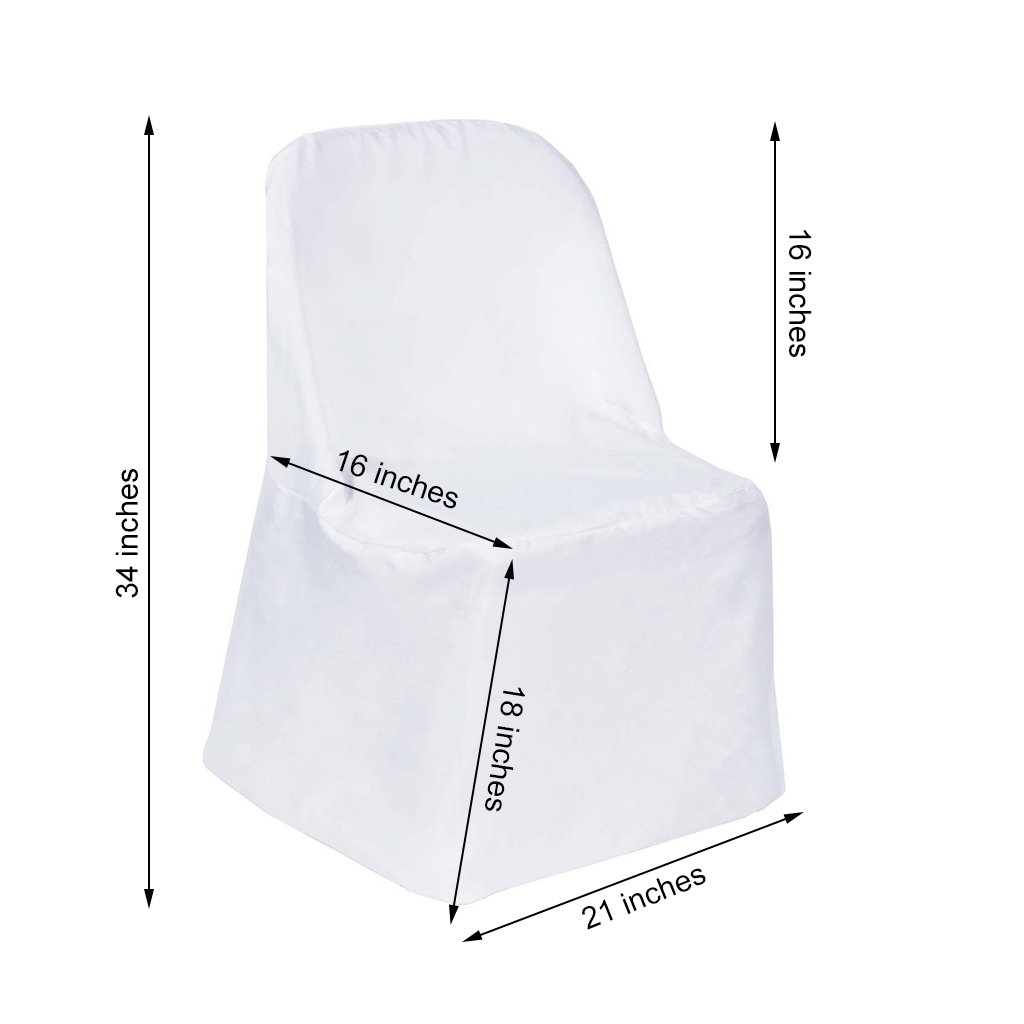 100 Polyester Folding CHAIR COVERS Wedding Banquet Party Slipcover Decorations - Picture 71 of 134