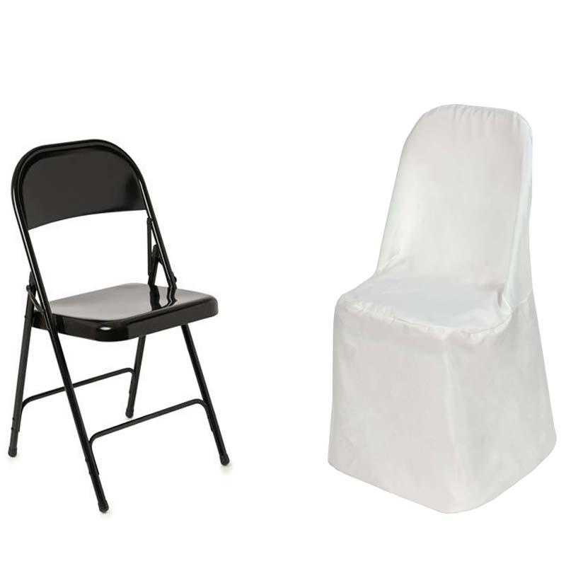 100 Polyester Folding CHAIR COVERS Wedding Banquet Party Slipcover Decorations - Picture 70 of 134