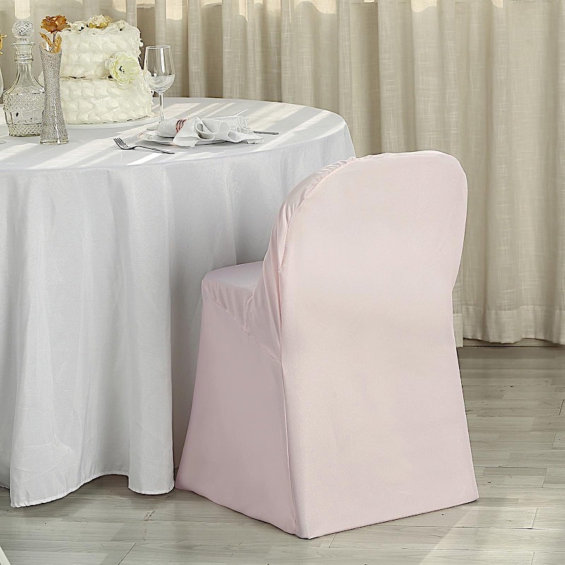 100 Polyester Folding CHAIR COVERS Wedding Banquet Party Slipcover Decorations - Picture 20 of 134