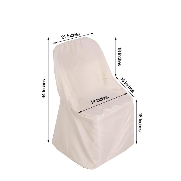 100 Polyester Folding CHAIR COVERS Wedding Banquet Party Slipcover Decorations - Picture 9 of 134