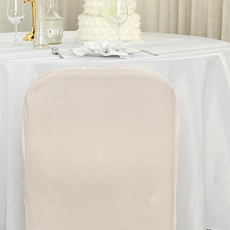 100 Polyester Folding CHAIR COVERS Wedding Banquet Party Slipcover Decorations - Picture 8 of 134