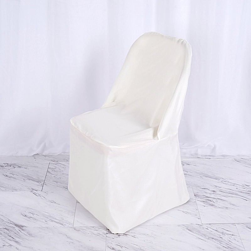 100 Polyester Folding CHAIR COVERS Wedding Banquet Party Slipcover Decorations - Picture 73 of 134