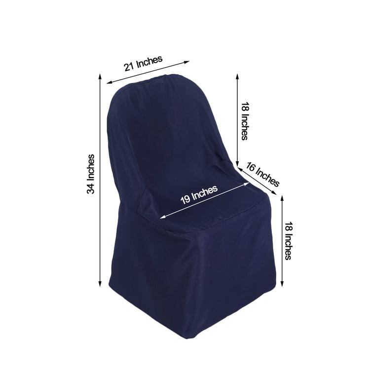 100 Polyester Folding CHAIR COVERS Wedding Banquet Party Slipcover Decorations - Picture 80 of 134