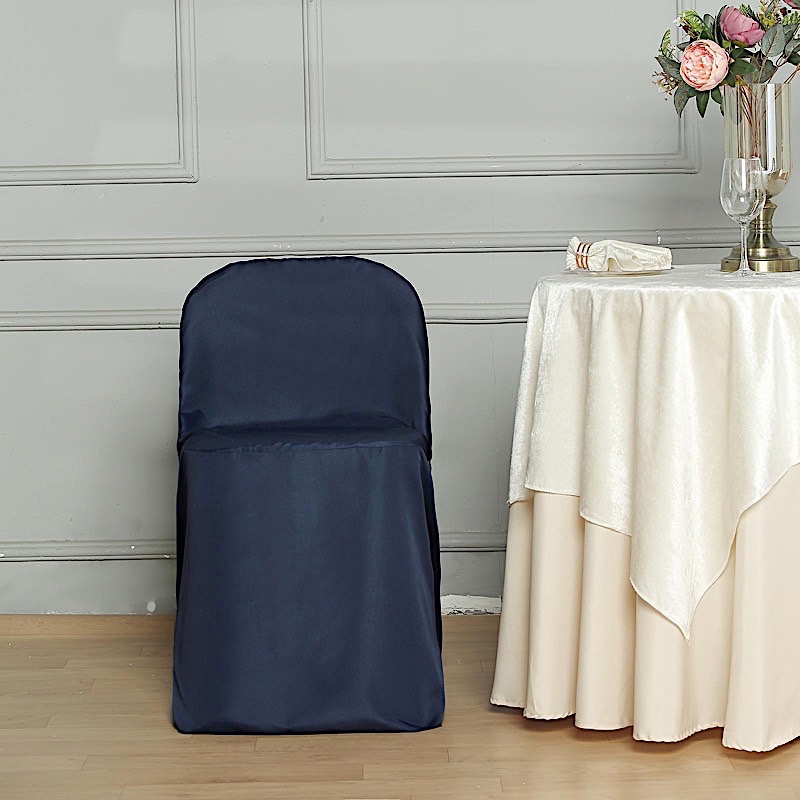 100 Polyester Folding CHAIR COVERS Wedding Banquet Party Slipcover Decorations - Picture 74 of 134