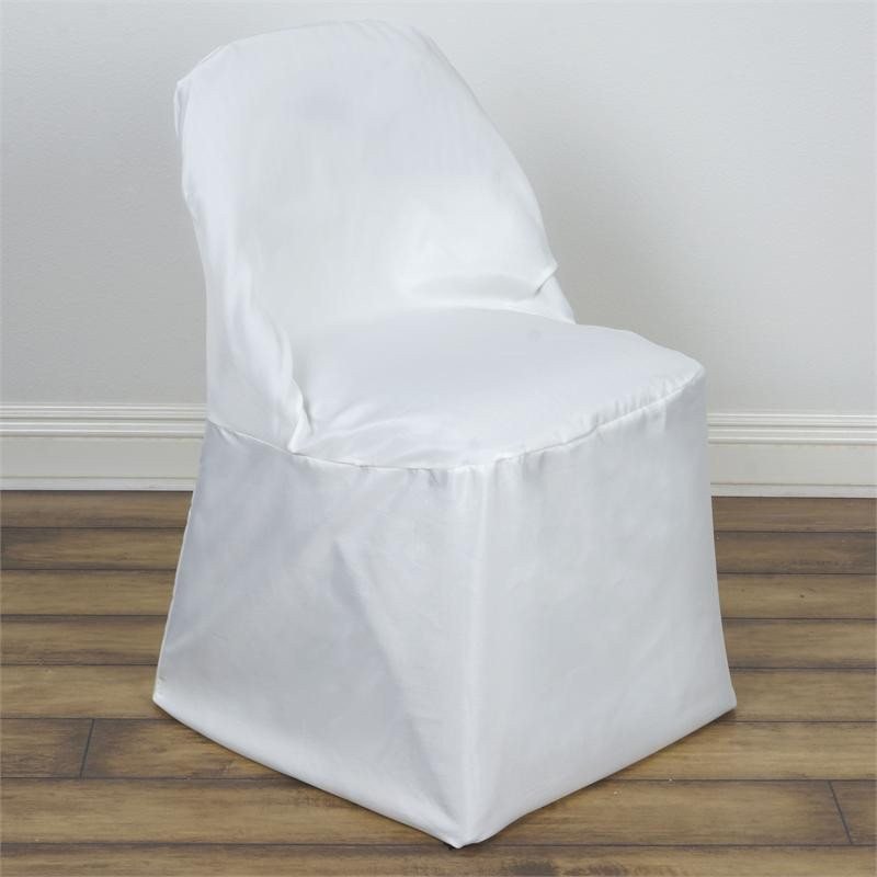 100 Polyester Folding CHAIR COVERS Wedding Banquet Party Slipcover Decorations - Picture 68 of 134