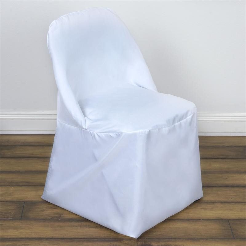 100 Polyester Folding CHAIR COVERS Wedding Banquet Party Slipcover Decorations - Picture 129 of 134